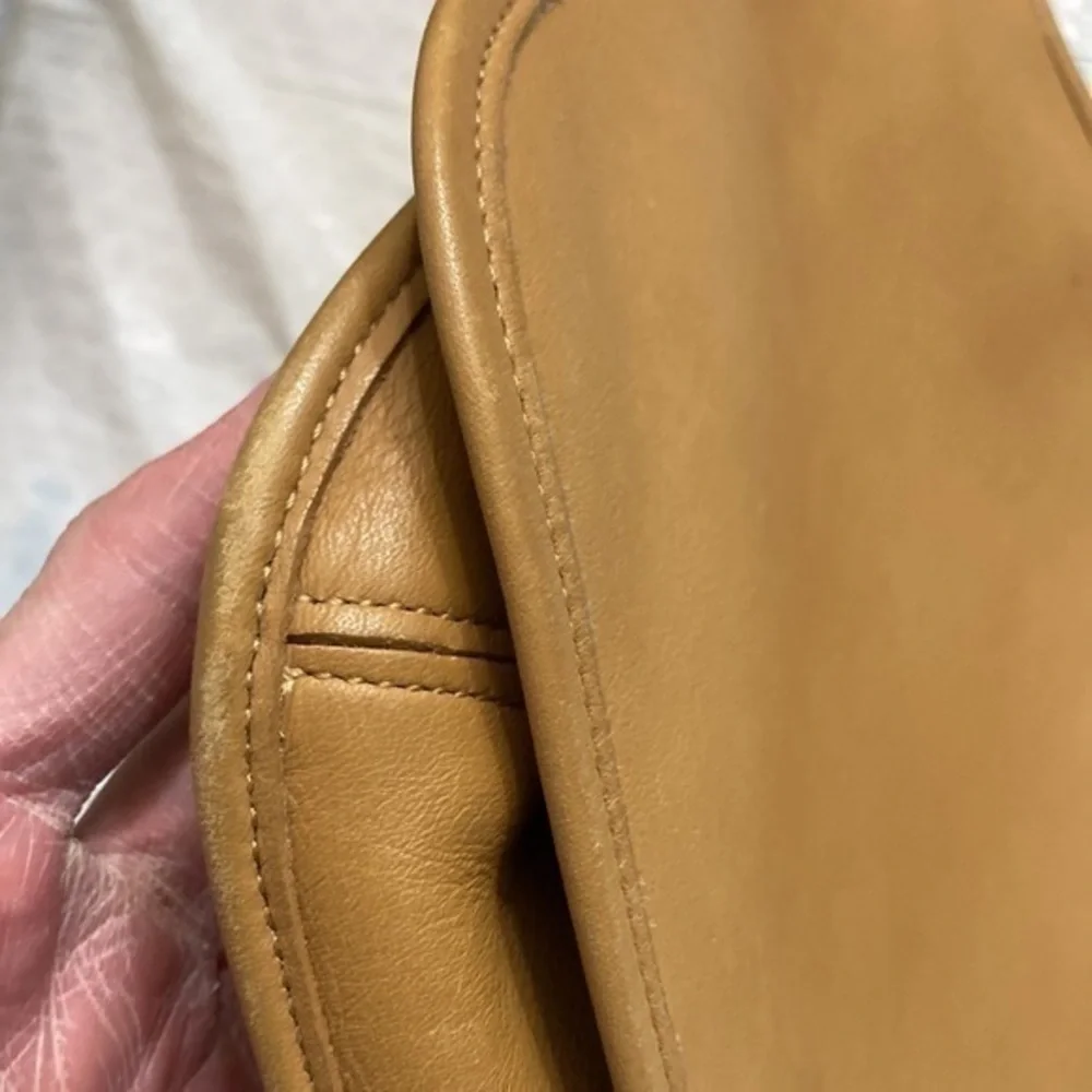 Coach tan leather vintage slim hippie bag 9135 - Picture 10 of 16